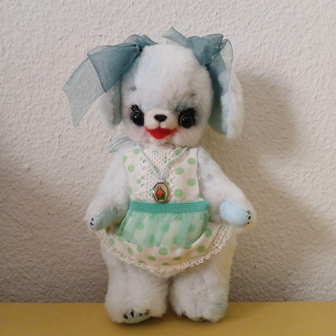 作家様　水色ワンちゃん　ぬいぐるみ