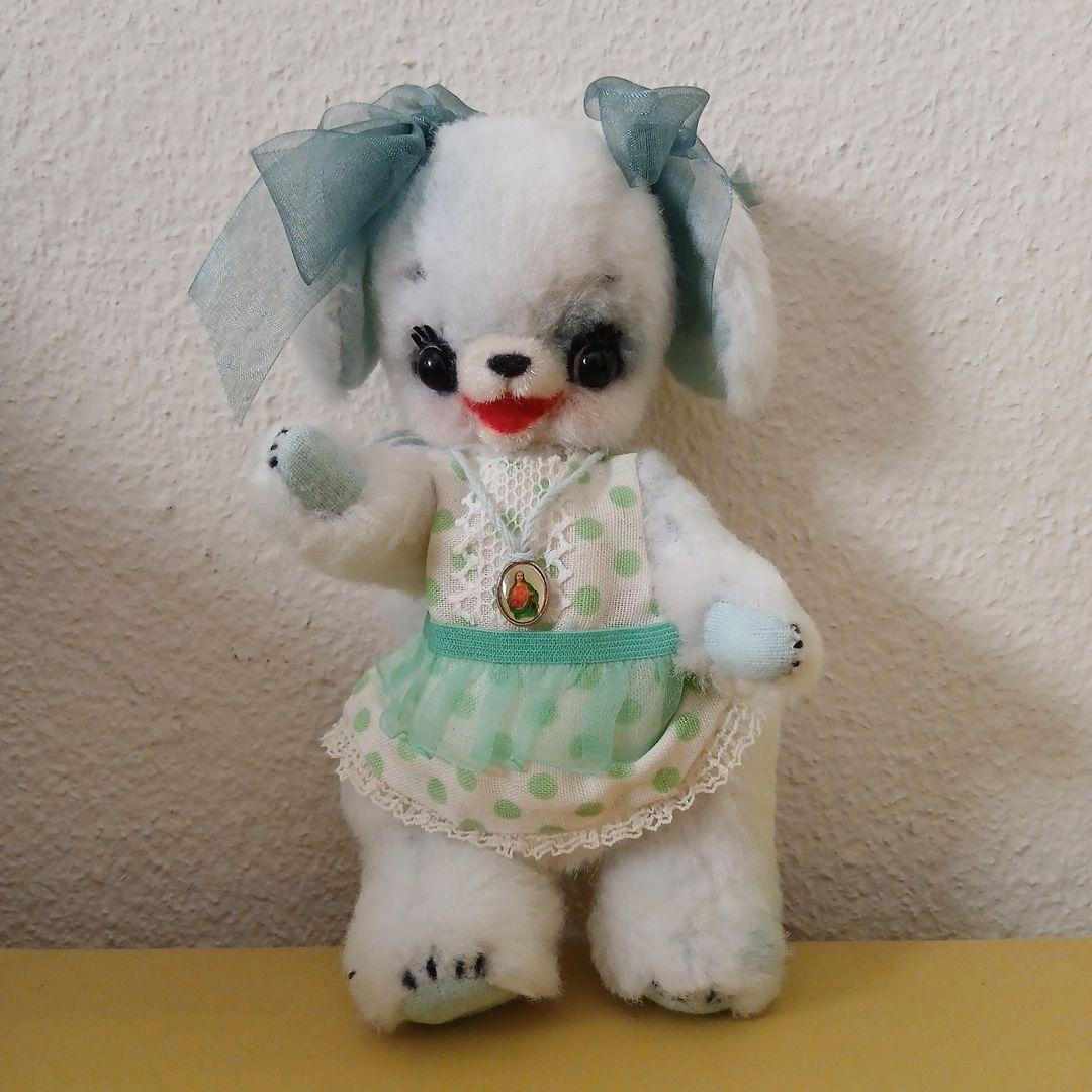 作家様　水色ワンちゃん　ぬいぐるみ