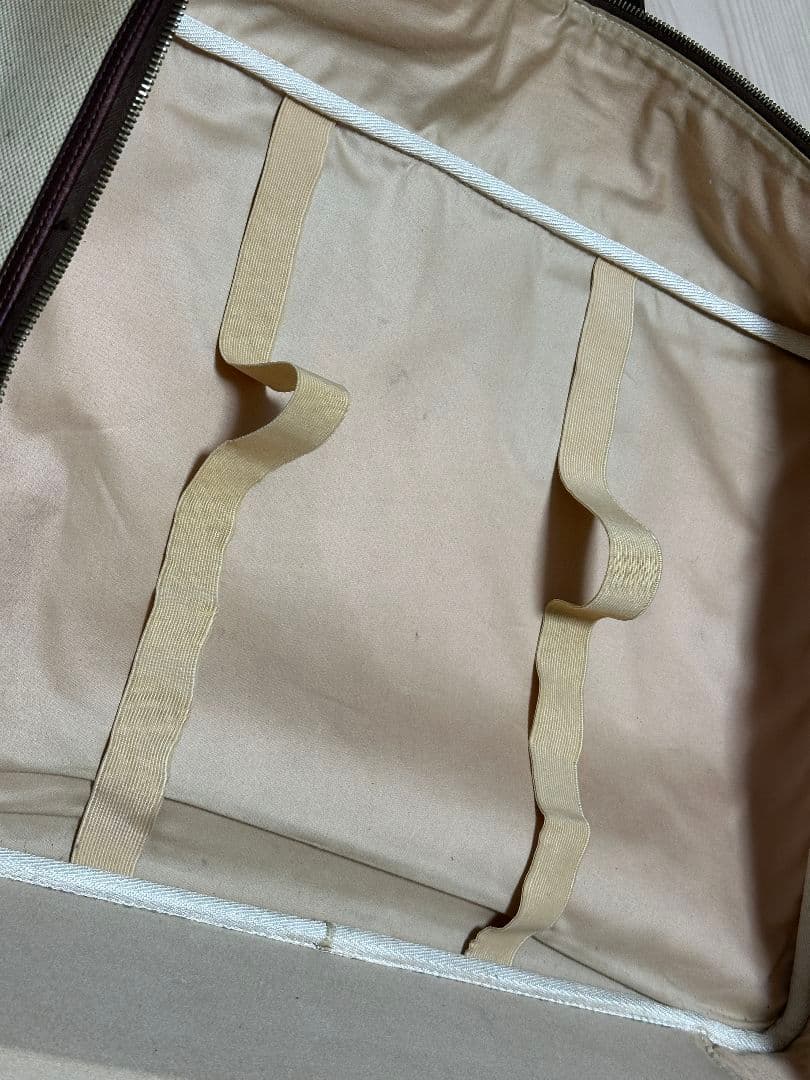 HERMES ヴィクトリア50 ボストンバッグ ベージュ