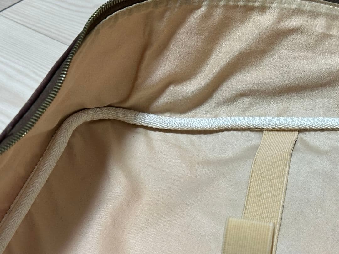 HERMES ヴィクトリア50 ボストンバッグ ベージュ