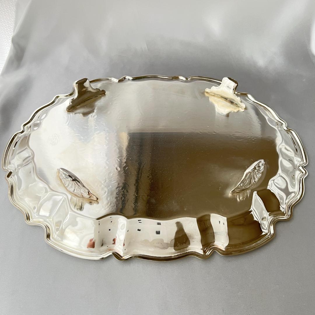 【LEONARD】 チッペンデールのギャラリートレー 37 cm フット付