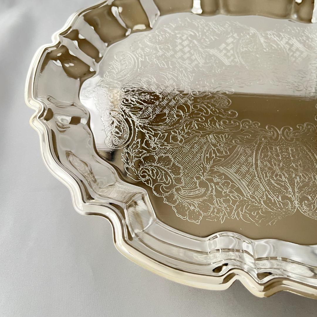 【LEONARD】 チッペンデールのギャラリートレー 37 cm フット付