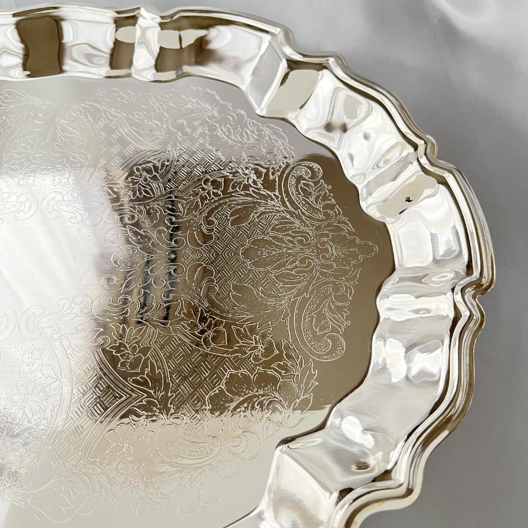 【LEONARD】 チッペンデールのギャラリートレー 37 cm フット付