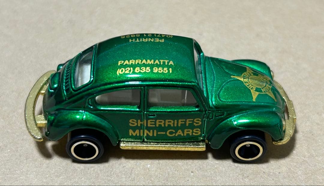 トミカ フォルクスワーゲン シェリフ sheriff メタグリーン ビートル