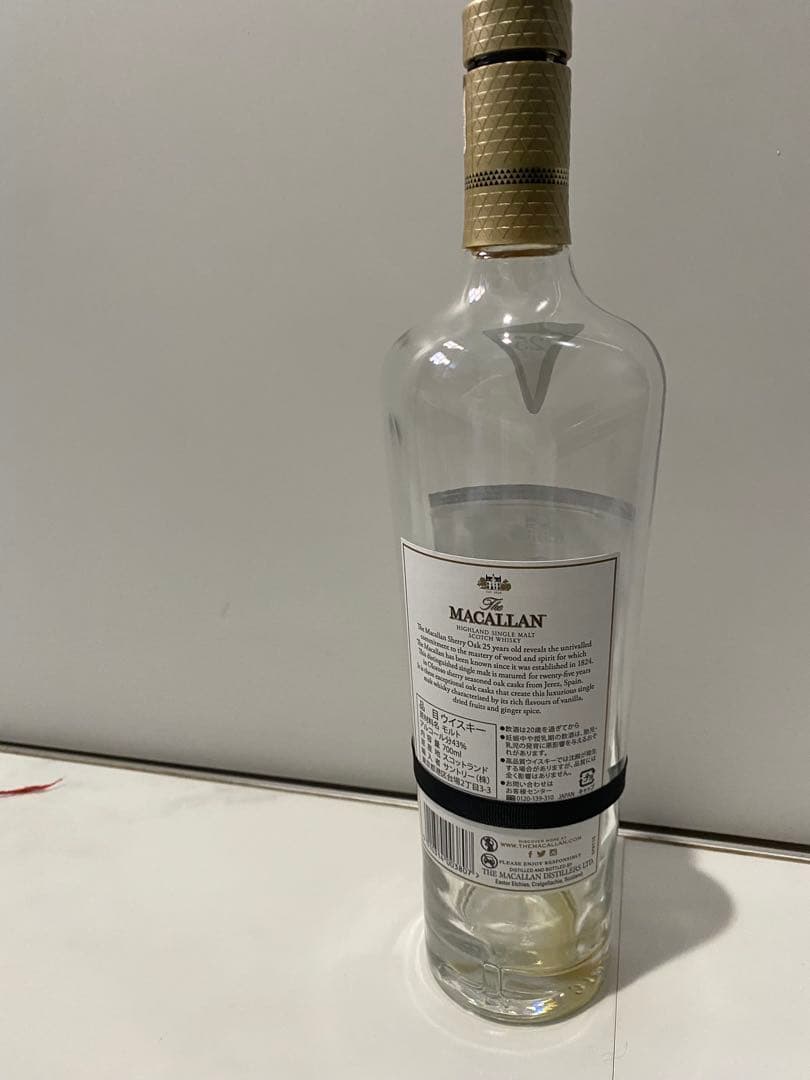 美品　マッカラン25年　空瓶
