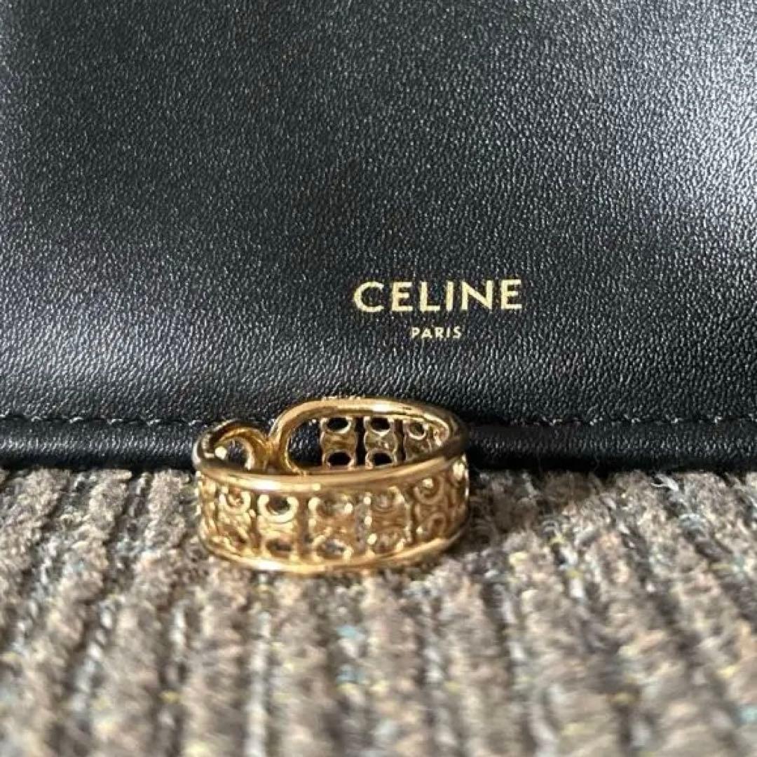 【美品】CELINE セリーヌ トリオンフ マルチリング ゴールド サイズ52