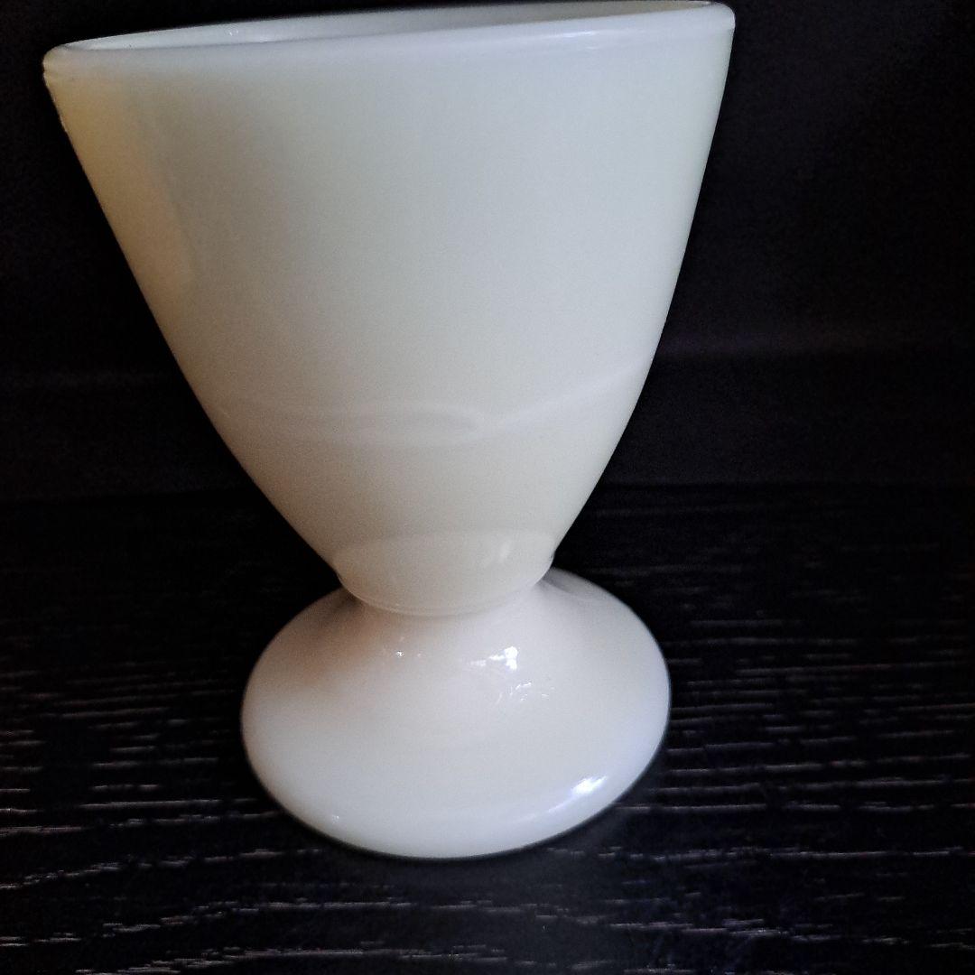 ウラン硝子　乳白　マッキータンブラー　USA 　ファイヤーキング社　1930年