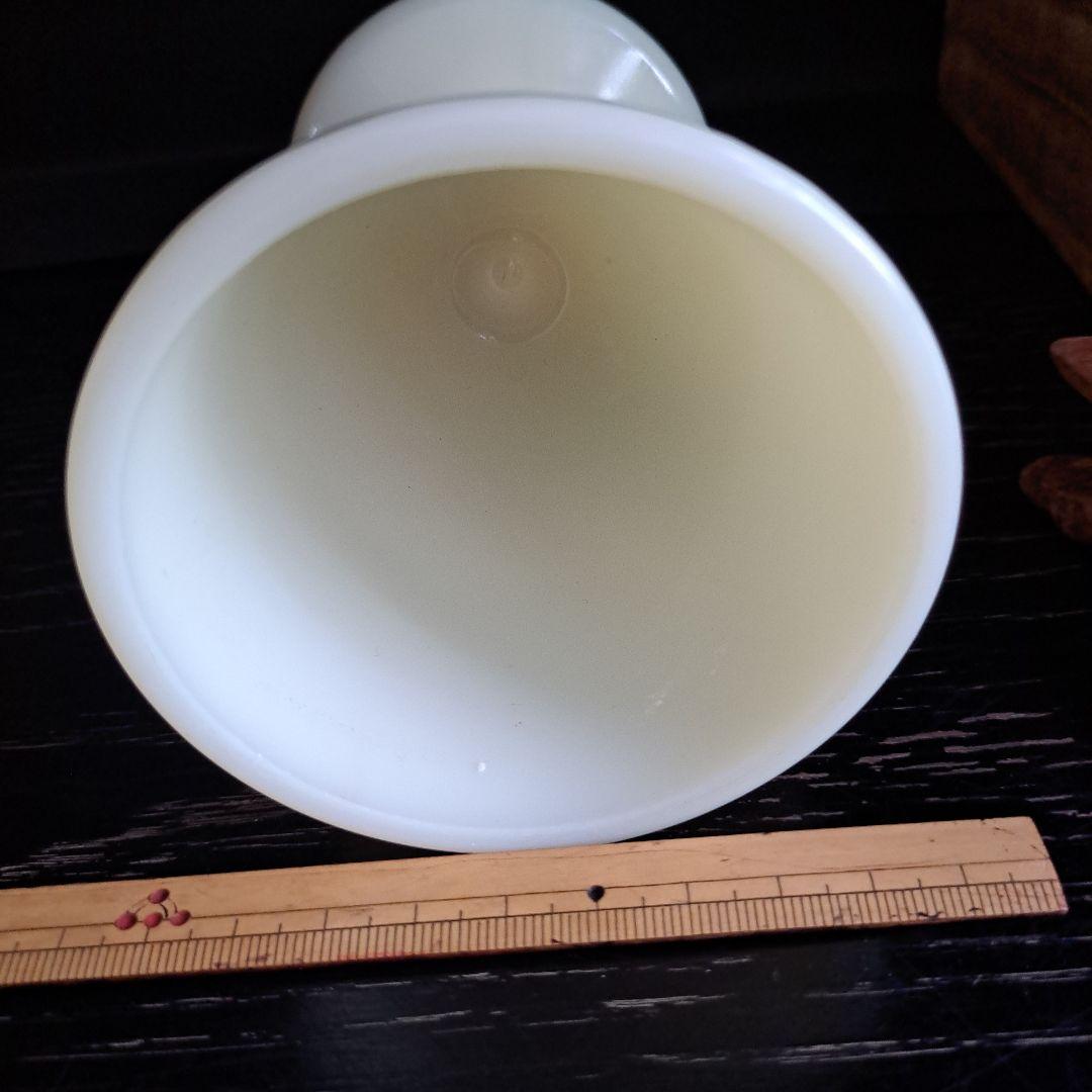 ウラン硝子　乳白　マッキータンブラー　USA 　ファイヤーキング社　1930年