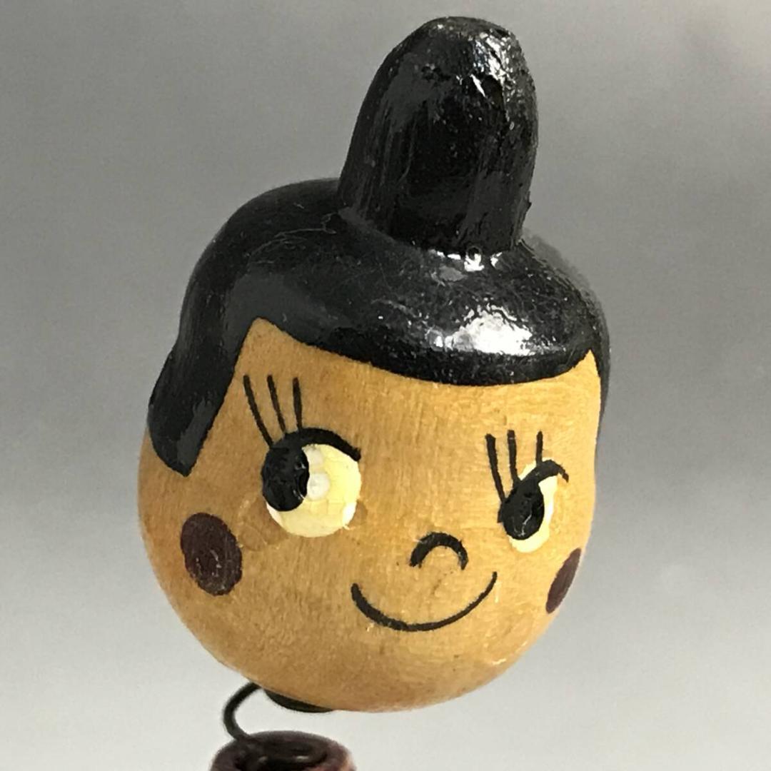 ペコちゃん ポコちゃん 雛人形 首振り こけし 5.5cm 2体 まとめて