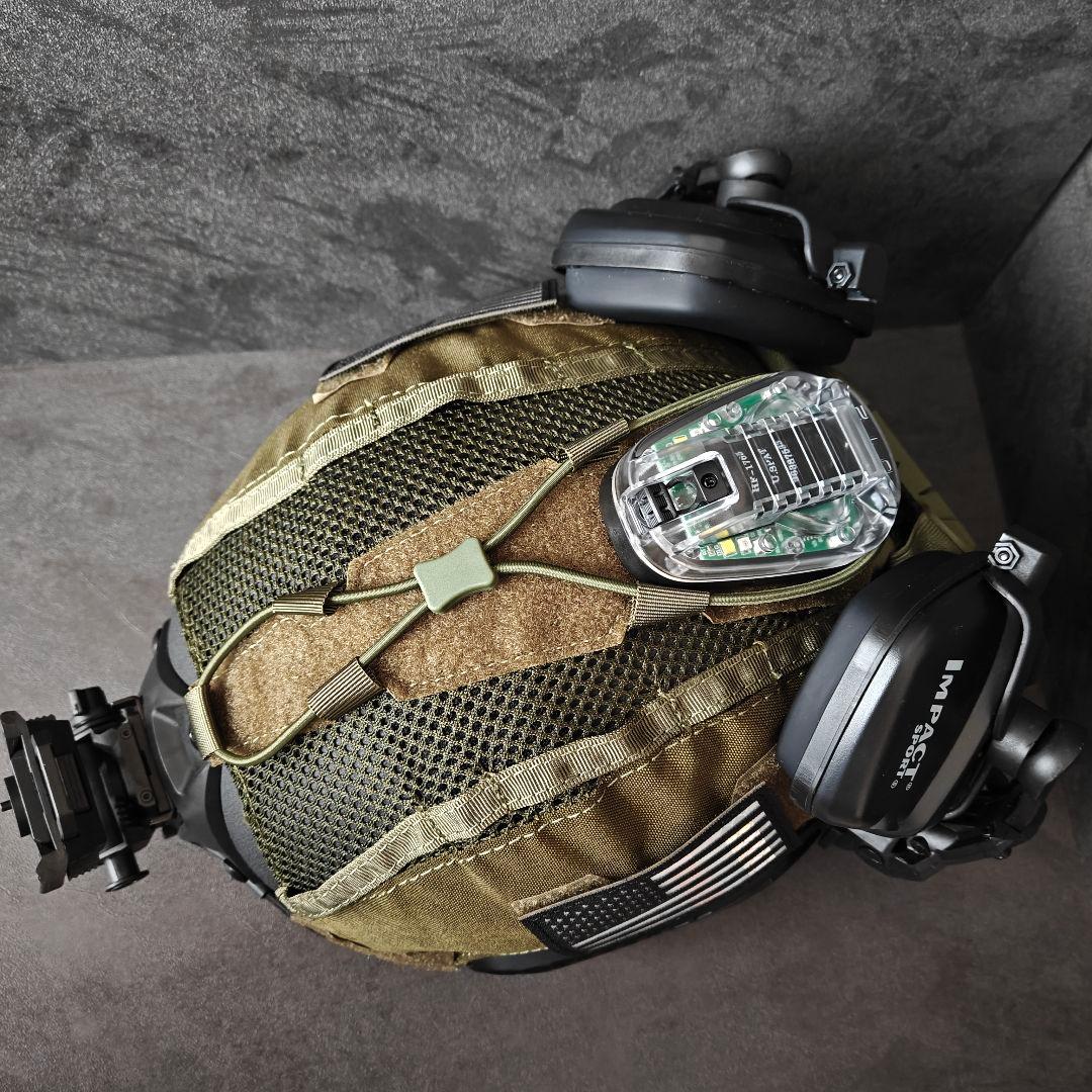 新品　実物NIJ IIIA防弾ヘルメット　Fast SFタイプ　ODフルセット