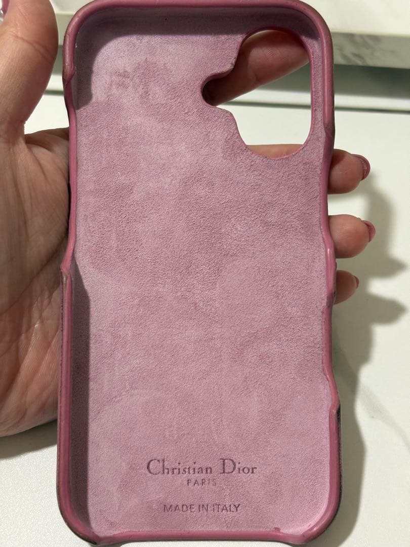 Dior iPhone16 ケース　カバー　ピンク