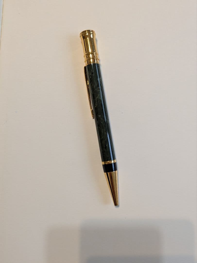 パーカー　デュオフォールド　ジェイドグリーン　万年筆　ボールペン