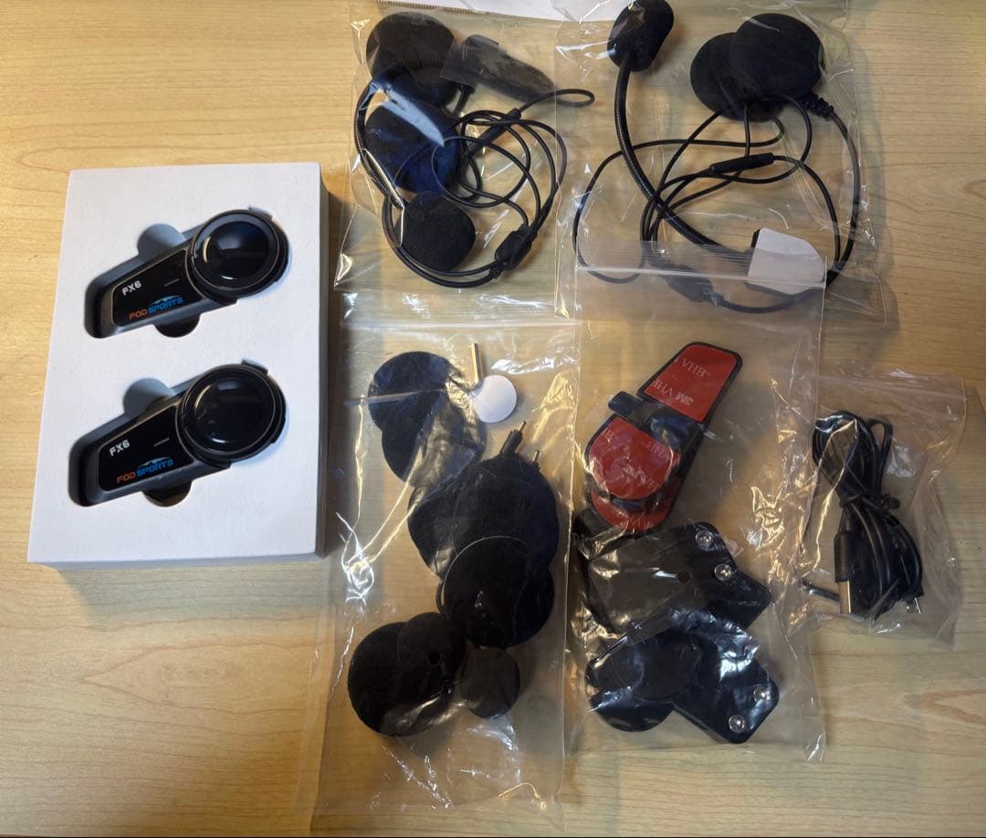 FODSPORTS FX6 ヘルメットインカム 2個セット