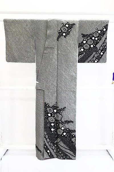 ★専用★美品 訪問着 黒 総絞り 熨斗 枝花 身丈161cm 裄丈68cm