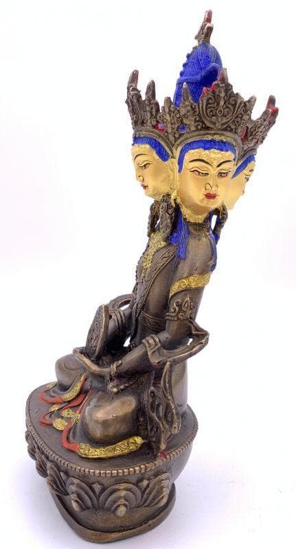 ◆ 希少！！◆四面大日如来（ヴァイローチャナ）像◆仏教　チベット-S