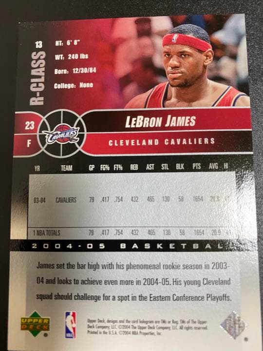 NBA カード　レブロン ジェームス