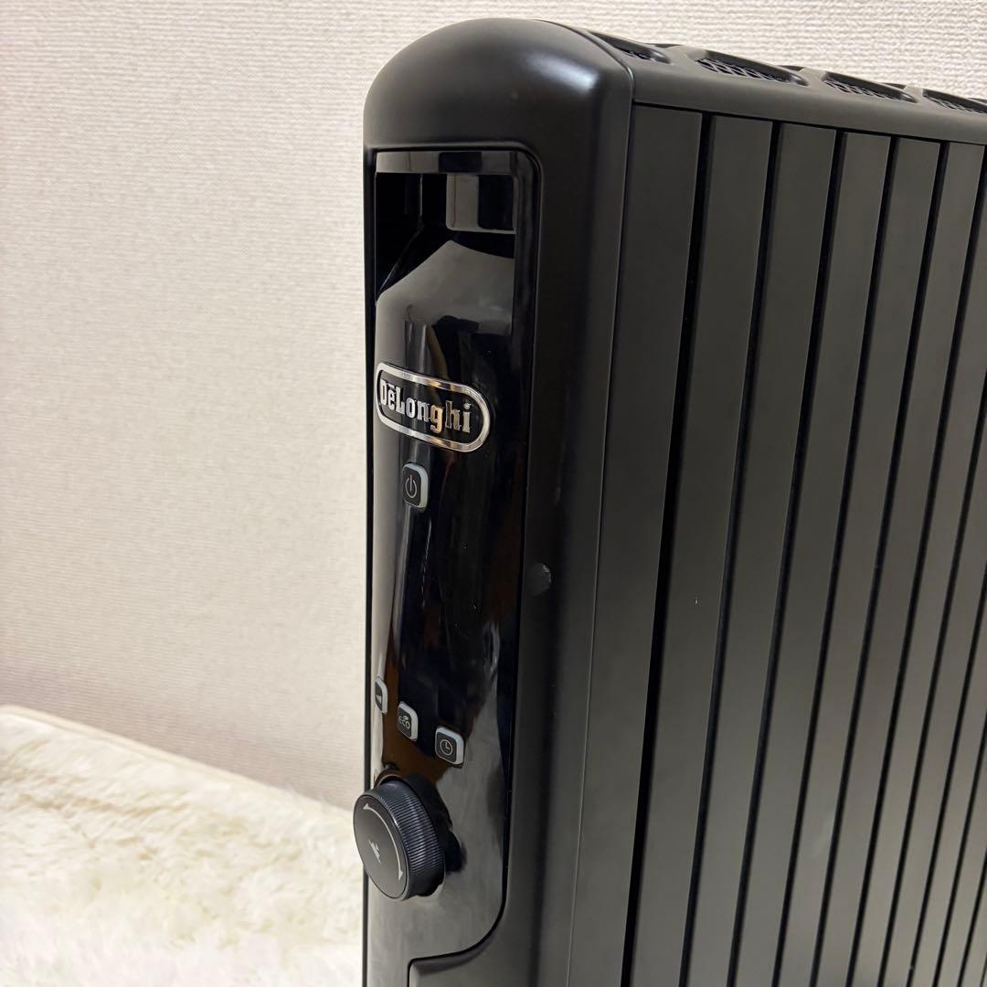 極美品 ✨ デロンギ オイルヒーター MDHU15-PB ブラック リモコン付き