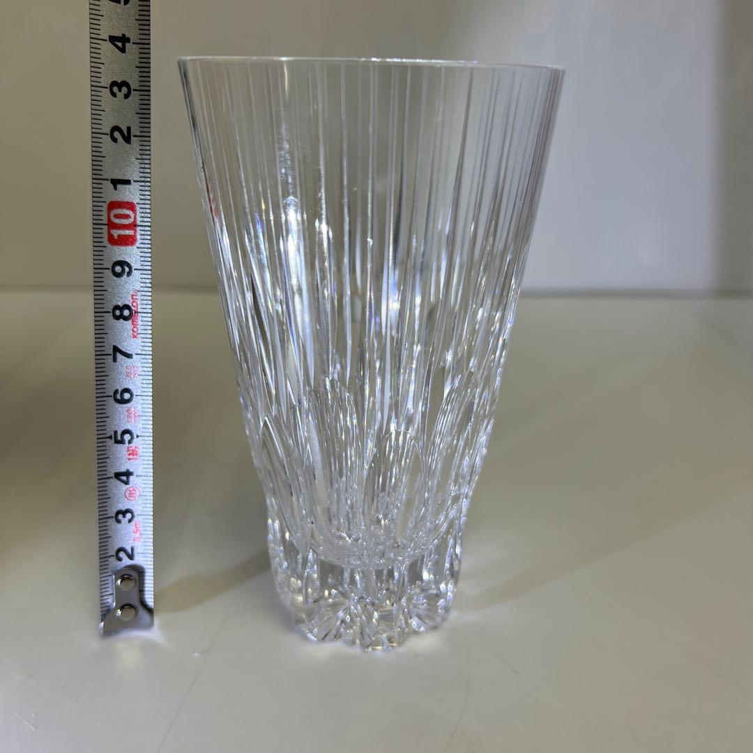 渡邉明　切子洋酒杯　共箱　高さ13.5㎝　東Y7-0908⭐︎1Fトニチ