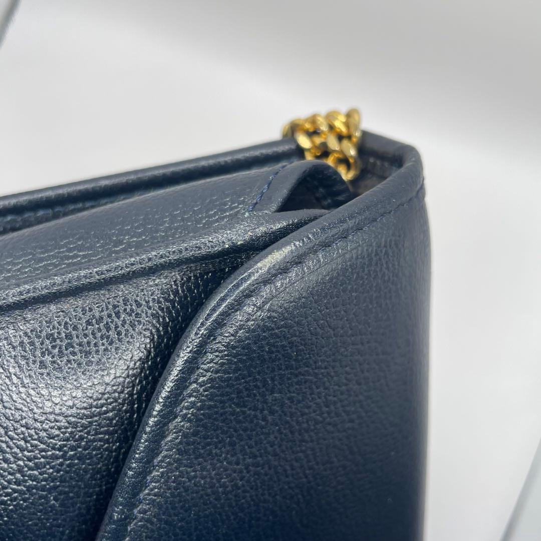 ChristianDior オールレザー　チェーンショルダーバッグ2WAY