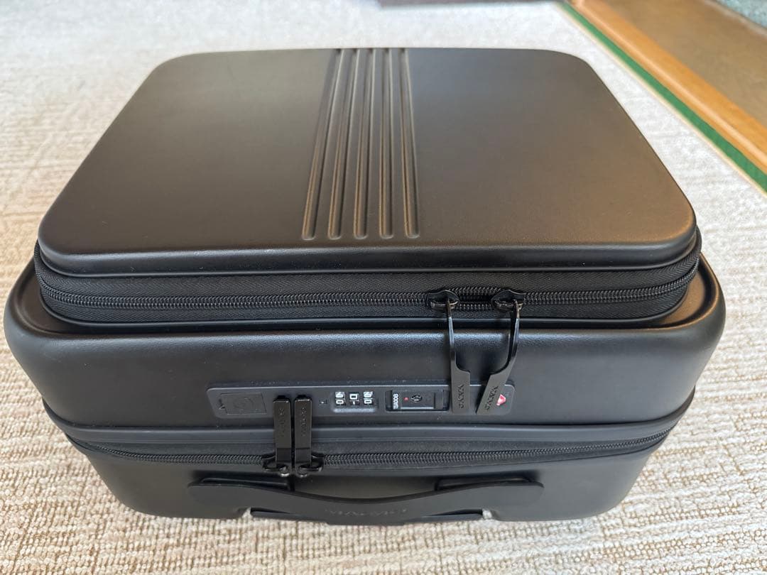 美品マイモMAIMOフロントオープン　STAND Uスーツケース SS ブラック