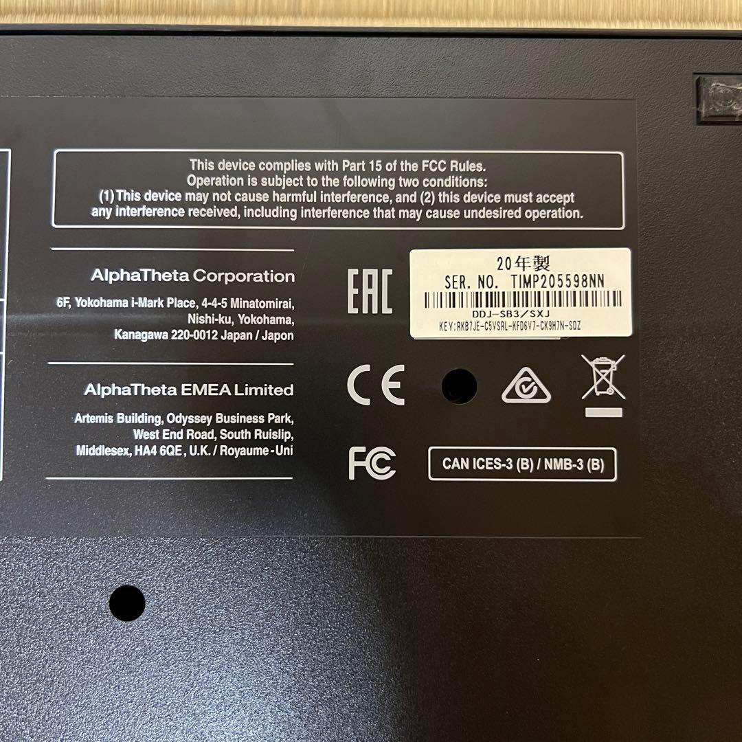 Pioneer DJ DDJ SB3 説明書　スタンド付き　動作確認済み