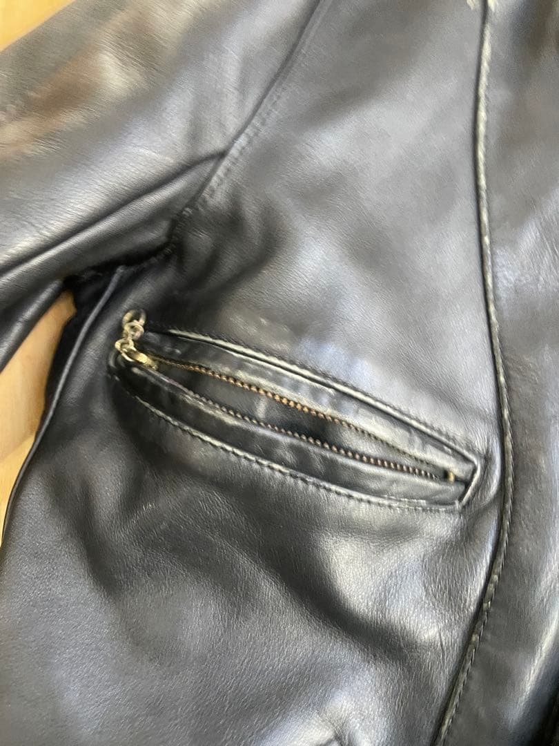 ユンボ　VANSON F 36 ライダース 牛革 本革 オールドold