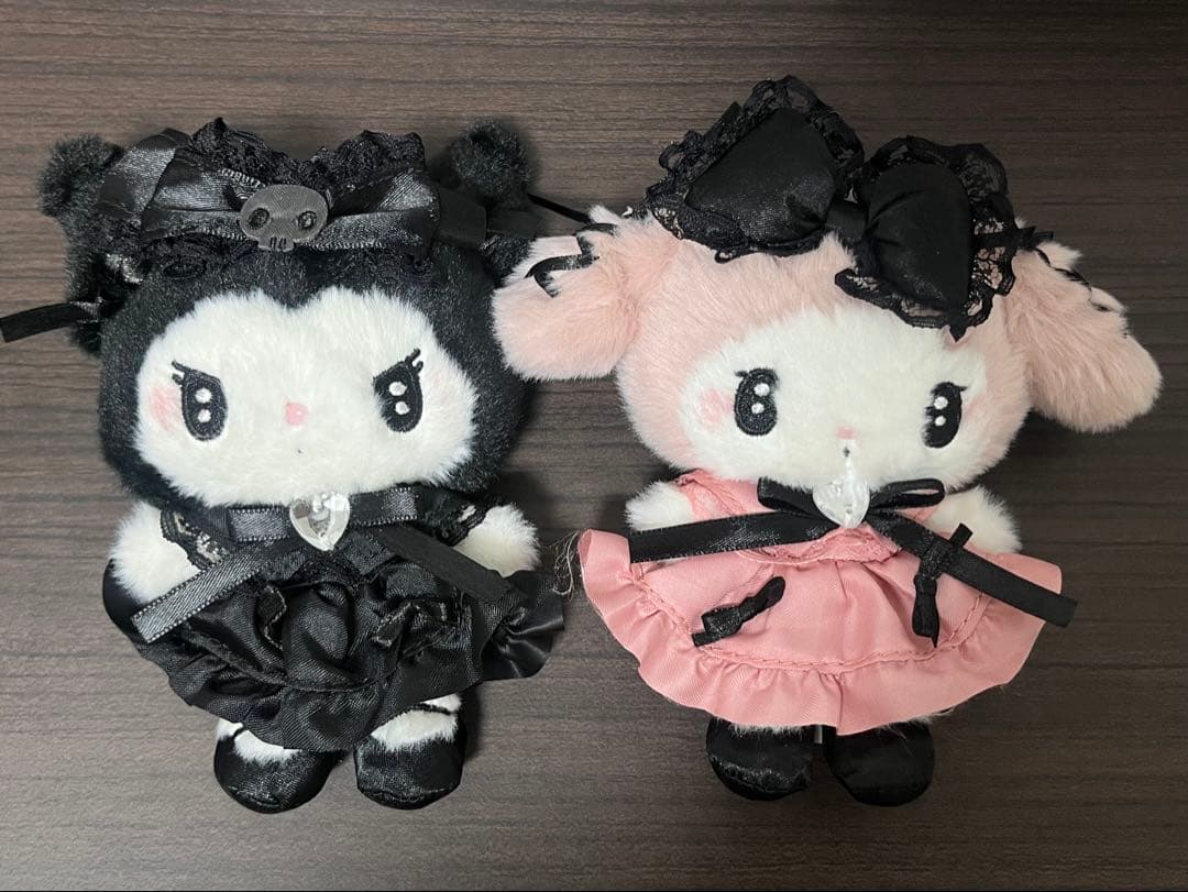 サンリオ 真夜中のメロクロ マイメロディ クロミ ぬいぐるみ マスコット