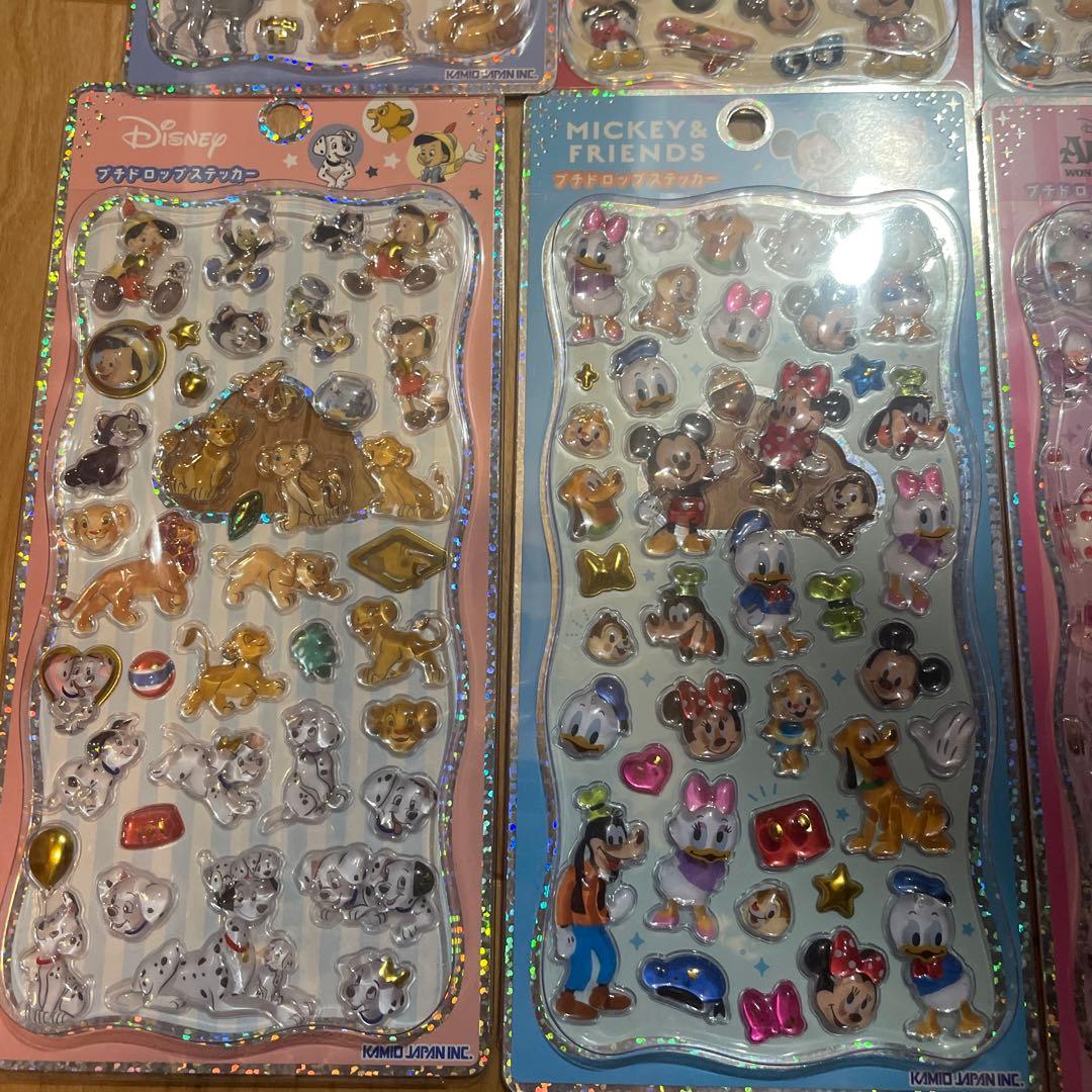 プチドロップステッカー　Disney ディズニー