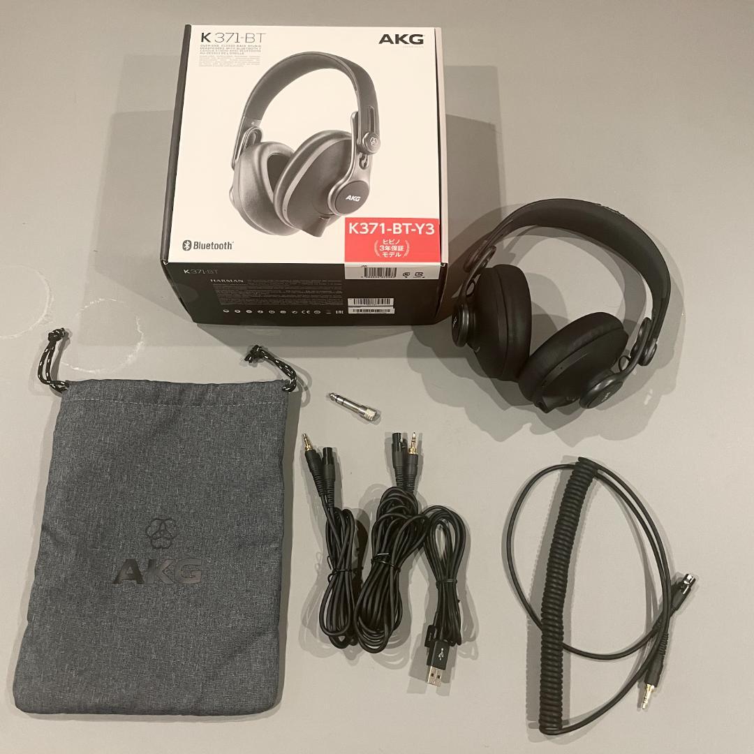 【イヤーパッド新品】AKG K371-BT ワイヤレスヘッドホン