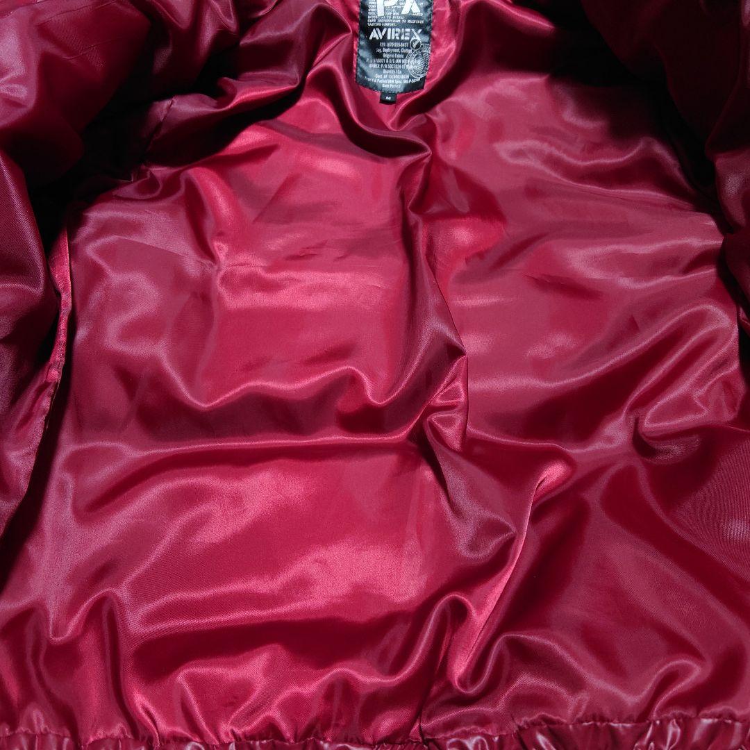 AVIREX(アヴィレックス)、メンズ中綿ブルゾン、ワインレッド、メンズМ