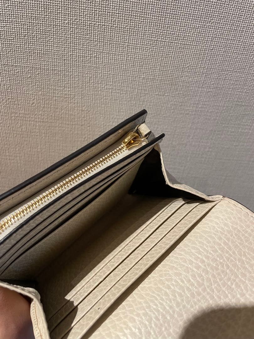 ※即購入OK※【正規品】 GUCCI 二つ折り財布　GGマーモント ホワイト