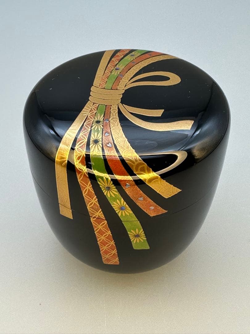 茶道具　棗　大多尾重則　熨斗蒔絵