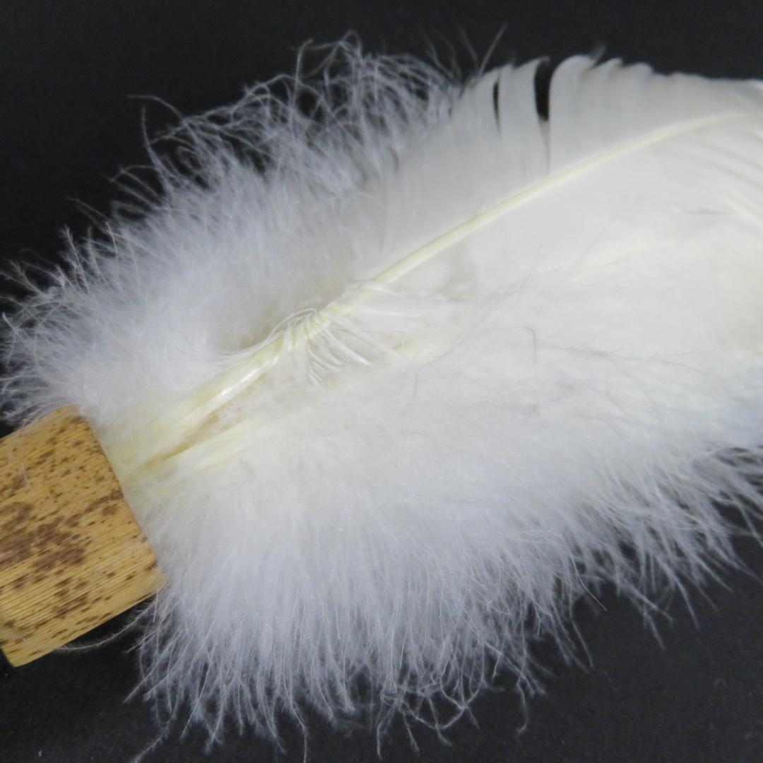 羽箒 羽根 ほうき 白鳥 茶道具 紙箱