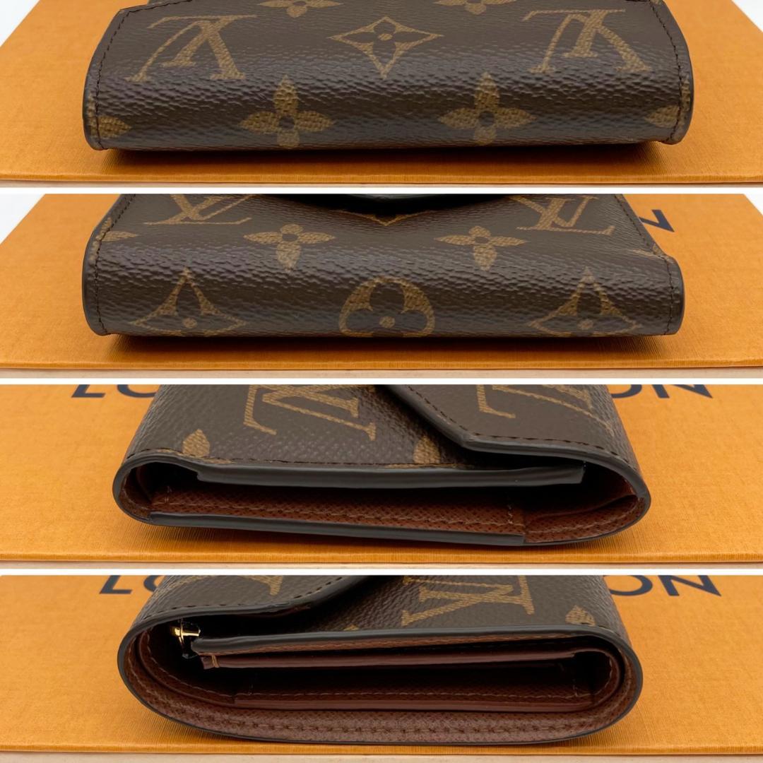 ルイヴィトン　ヴィクトリーヌ　モノグラム　三つ折り財布　718