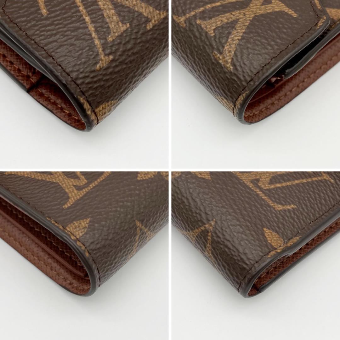 ルイヴィトン　ヴィクトリーヌ　モノグラム　三つ折り財布　718