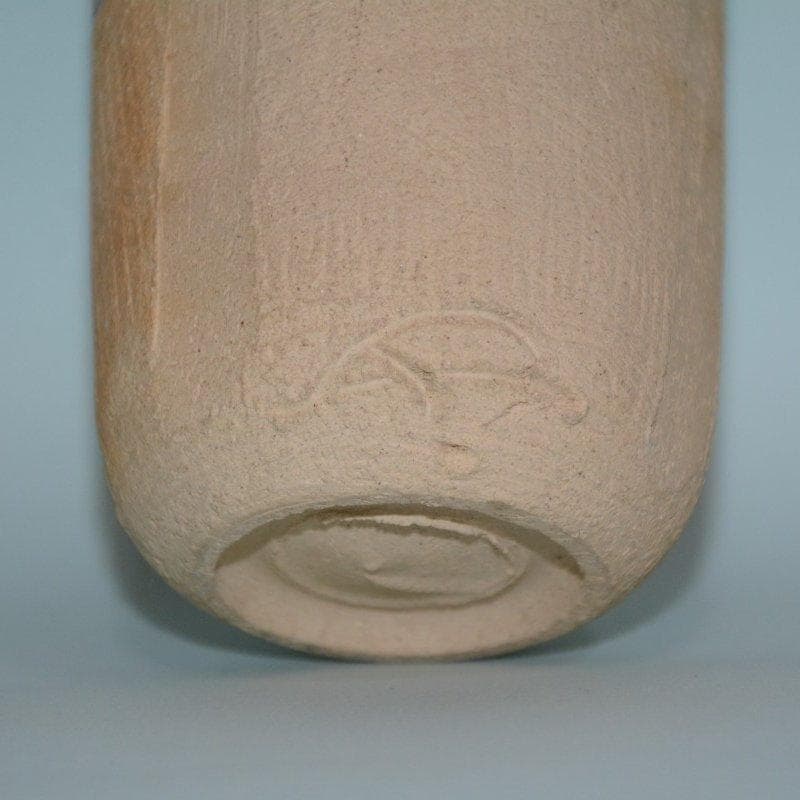 茶道具　楽焼　赤花入　慶入造　十五代吉左衛門極箱　古物　送料無料