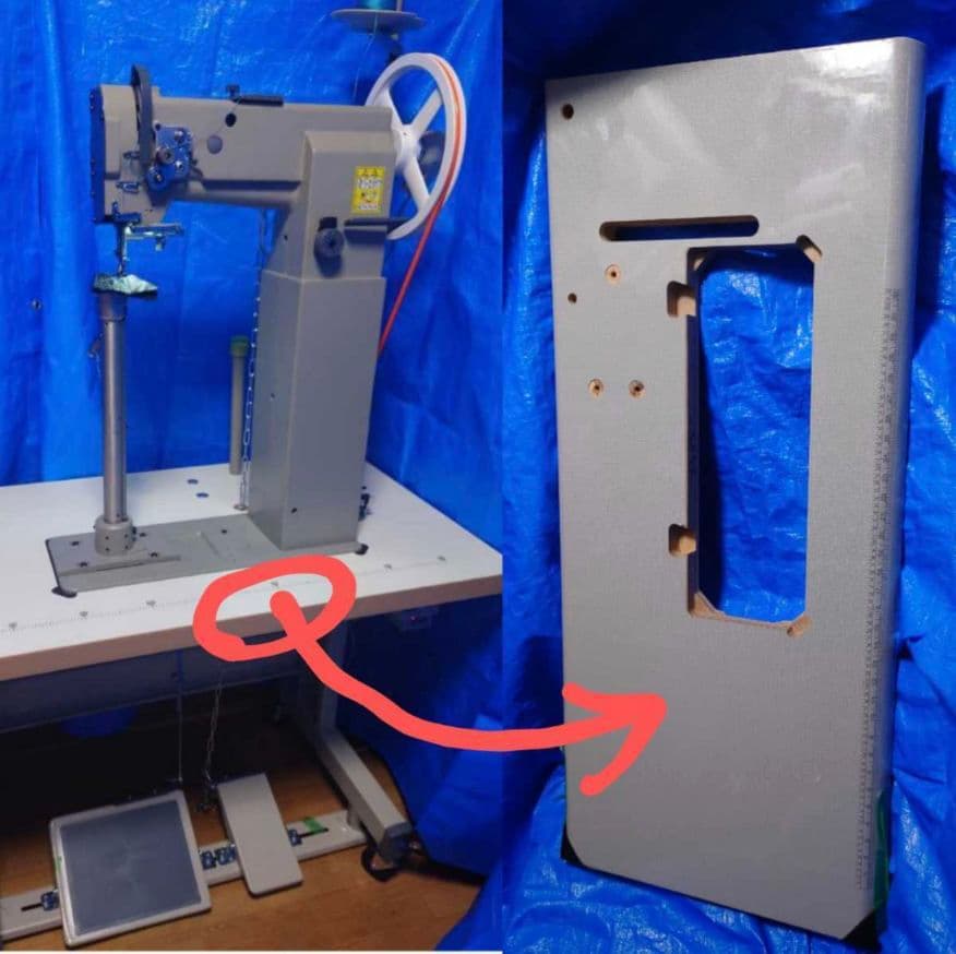 8365 超ハイポストミシン　900ｗサーボモーター省スペーステーブル仕様