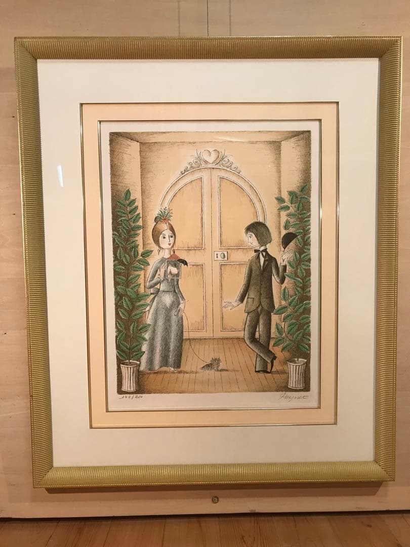 ペイネ　「愛の晴雨計」　リトグラフ　直筆サイン・エディション有り