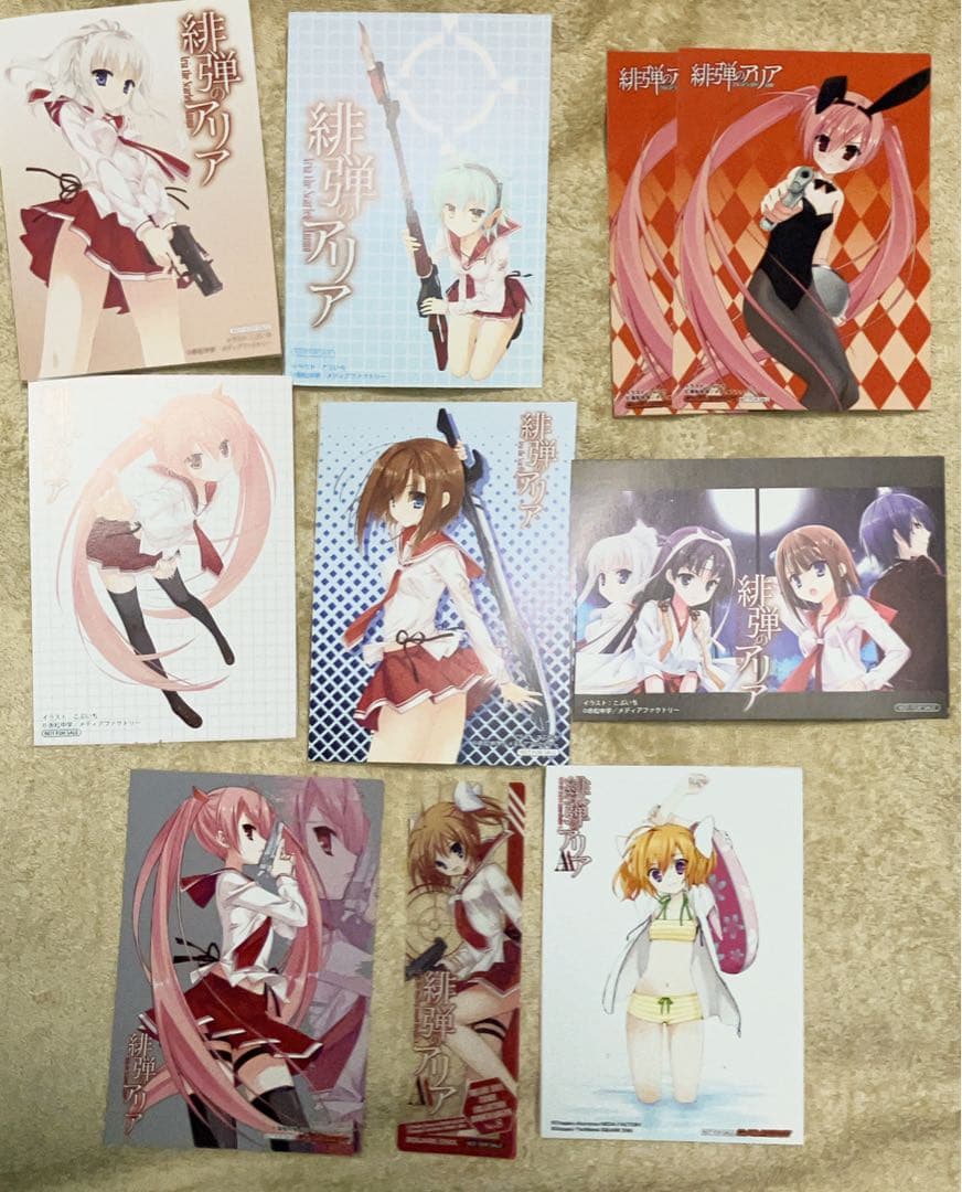 緋弾のアリア　ポスター　イラストカード　掛け替えカバー　クリアファイル等　特典