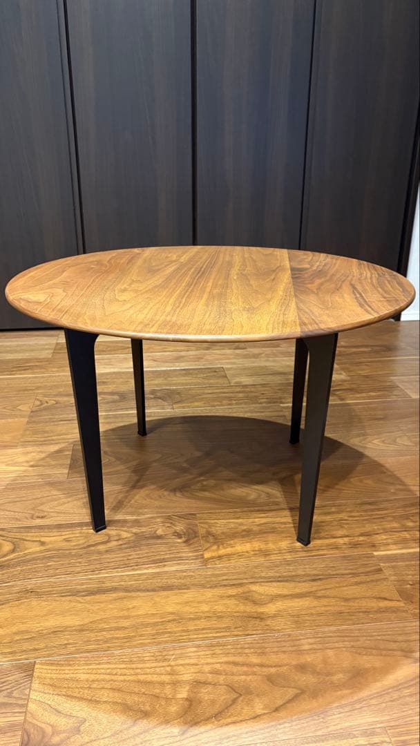 【未使用品】リッツウェル 円形木製テーブル ※人気品の為、早い者勝ち！