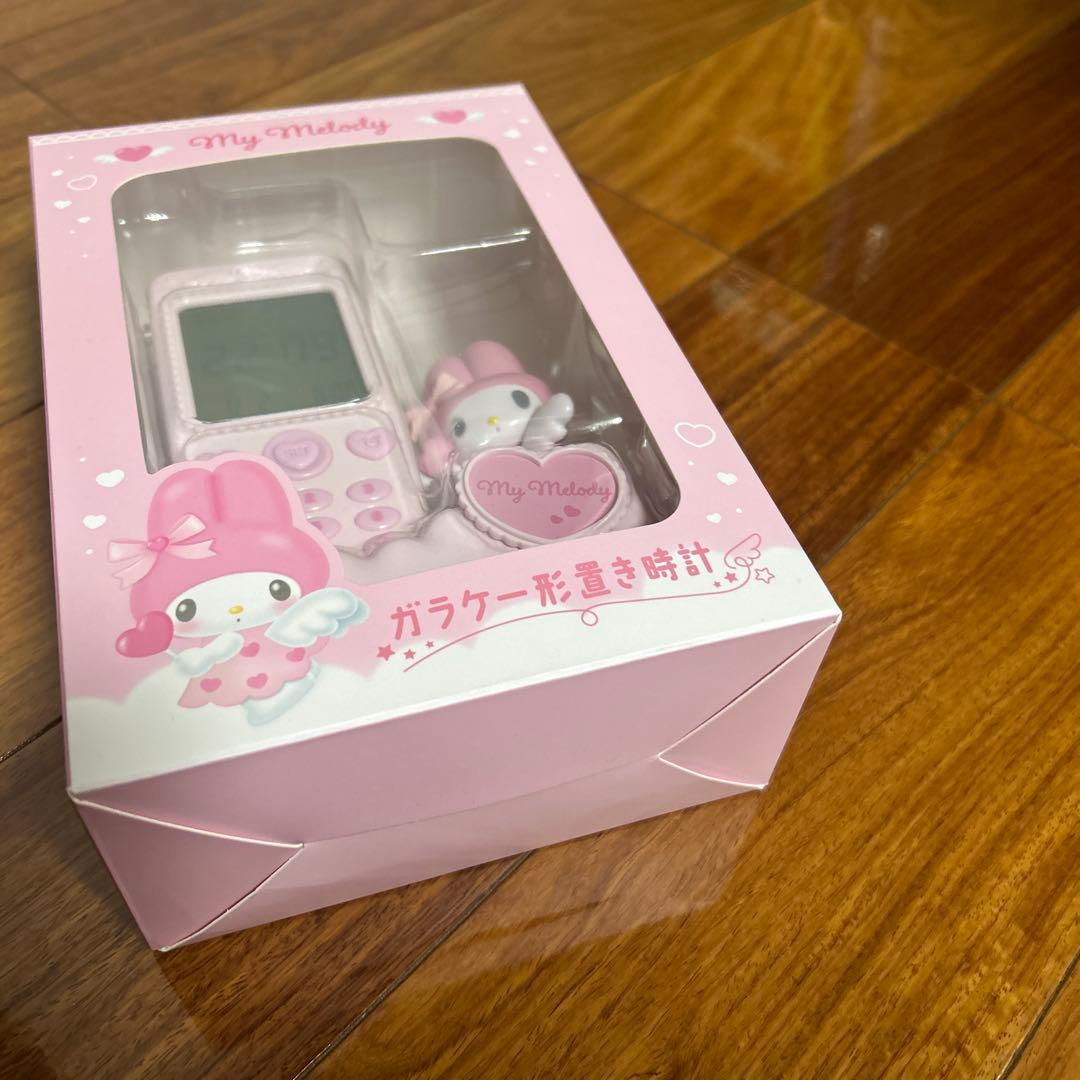 サンリオ　マイメロディ ガラケー形置き時計