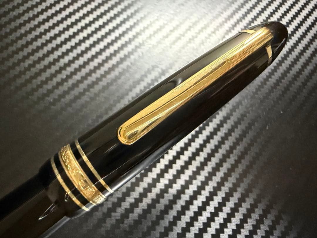 美品 モンブラン マイスターシュテュック 146 14K 全金 F 細字 万年筆