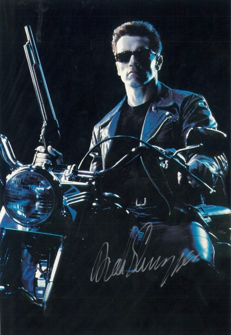 俳優　アーノルド・シュワルツェネッガー　直筆サインポートレート