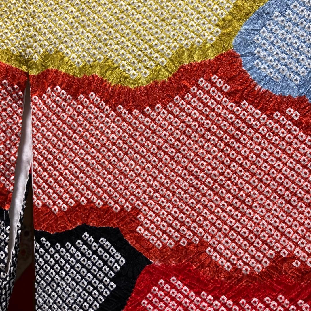 総絞り　正絹　振袖