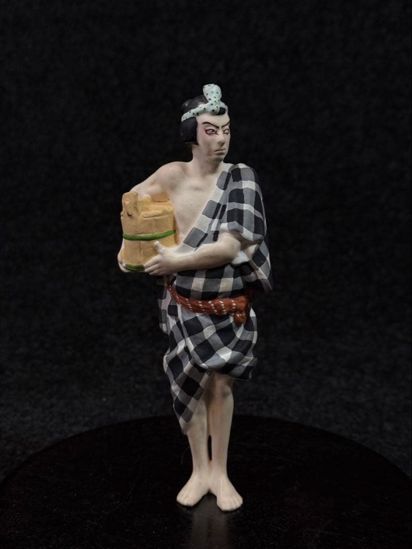 歌舞伎人形　博多人形 小島与一　小島與一　興一造　義経千本桜　すし屋