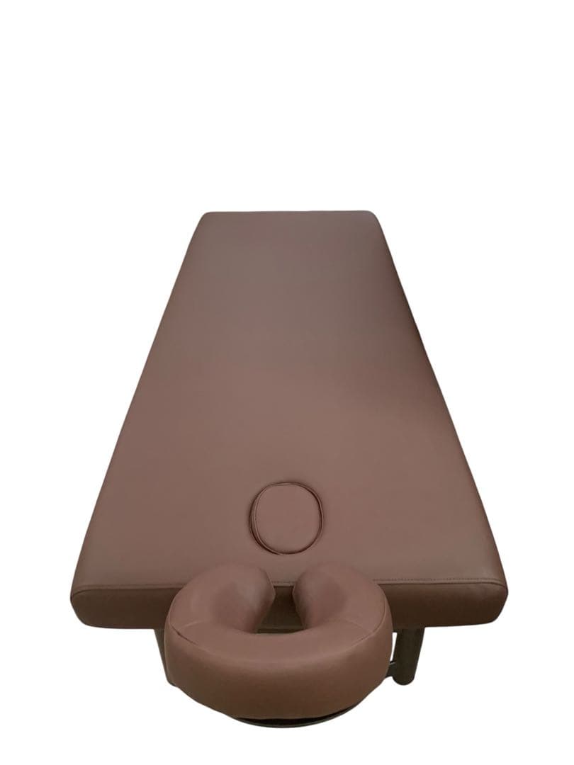 電動昇降マッサージベッド（有孔)長さ185x幅75x高さ51～88cm ブラウン