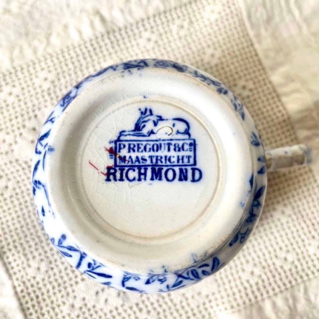 2客セットザクロ柄カップ&ソーサーC&S マーストリヒト　検フランスアンティーク