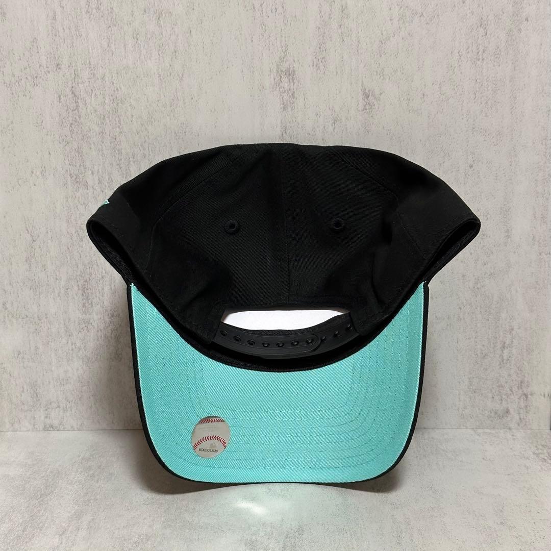 【海外限定】 ヤンキース 9FORTY ティファニーブルー 黒 キャップ ⑥