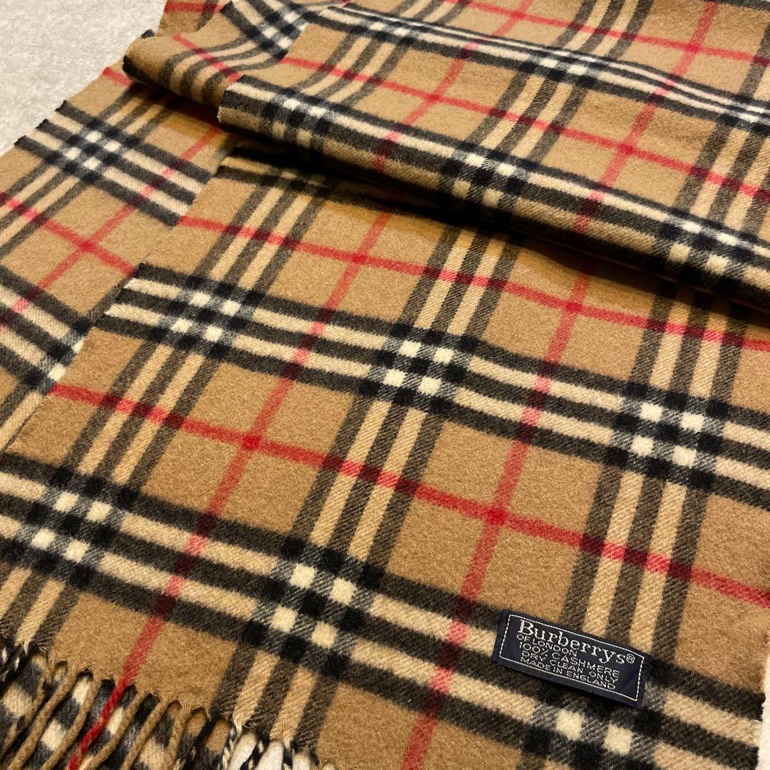 Burberry カシミア　100% ノバチェック　カマフラー　美品