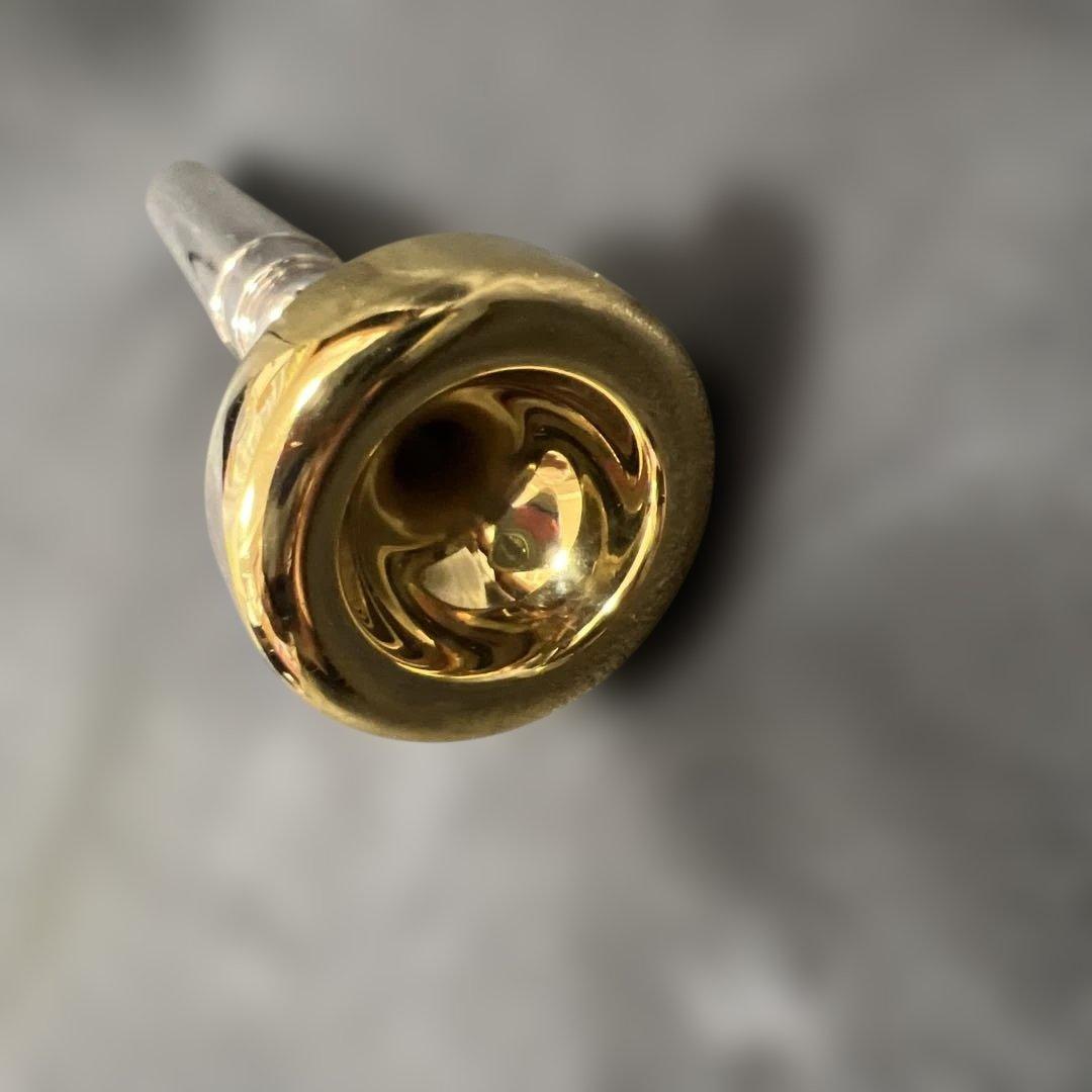 ふ*う様 バックトランペットマウスピース 1-1/2C リム インナーゴールド